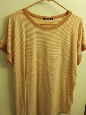 XL Pink Clover - Elysia Short Sleeve Knit Top